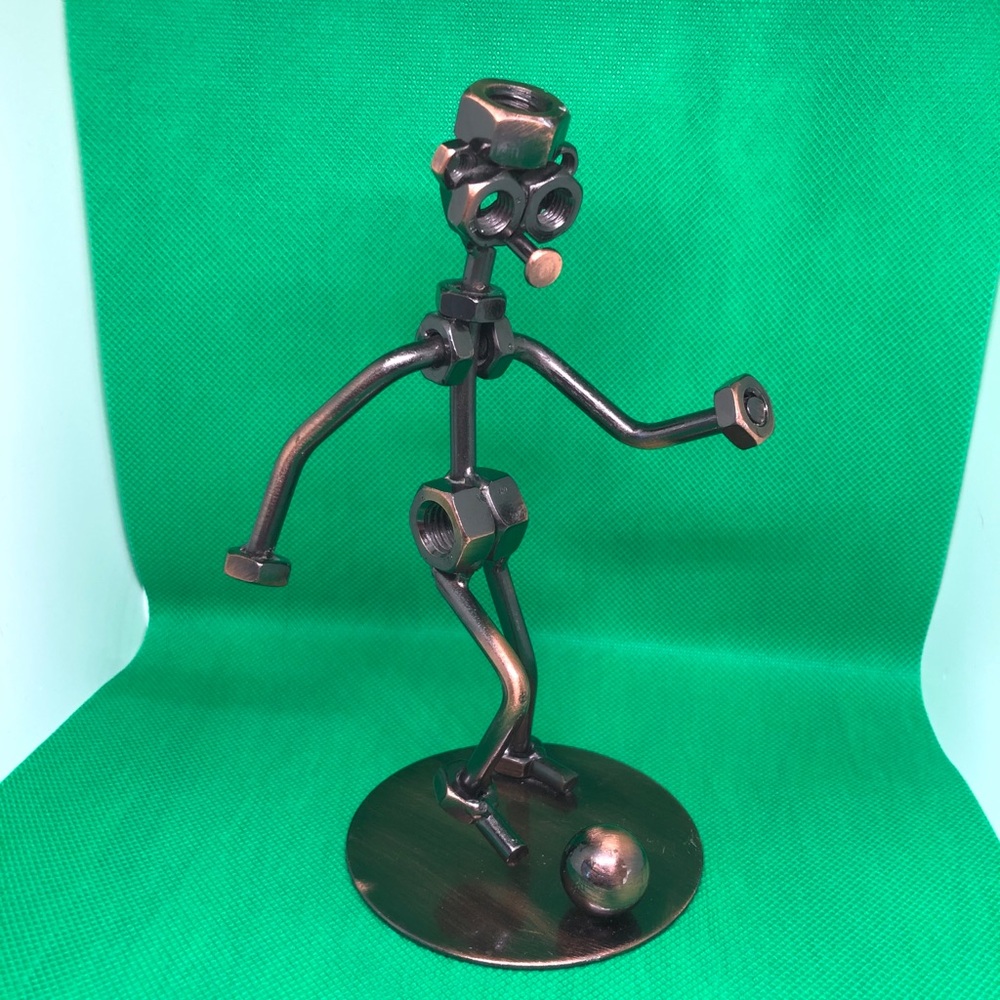 Nuts and Bolts Metal Soccer Player